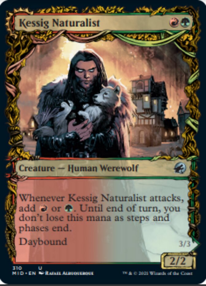 Kessig Naturalist // Lord of the Ulvenwald (Showcase Equinox) [Innistrad: Midnight Hunt] | Card Citadel