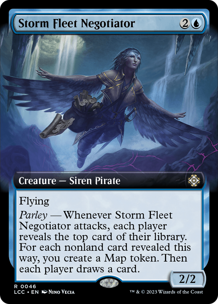 Storm Fleet Negotiator (Extended Art) [The Lost Caverns of Ixalan Commander] | Card Citadel