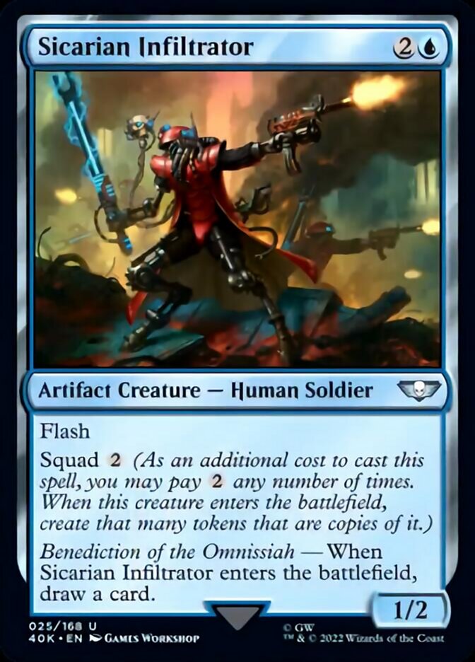Sicarian Infiltrator (Surge Foil) [Universes Beyond: Warhammer 40,000] | Card Citadel