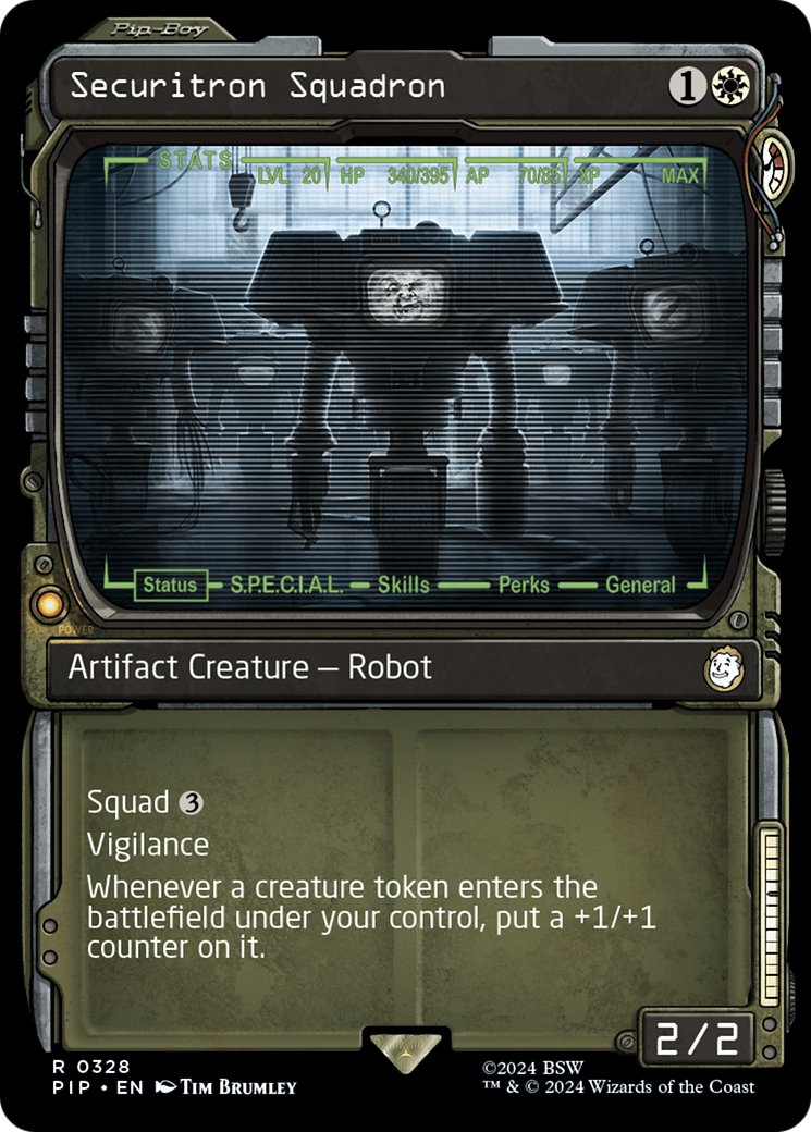 Securitron Squadron (Showcase) [Fallout] | Card Citadel