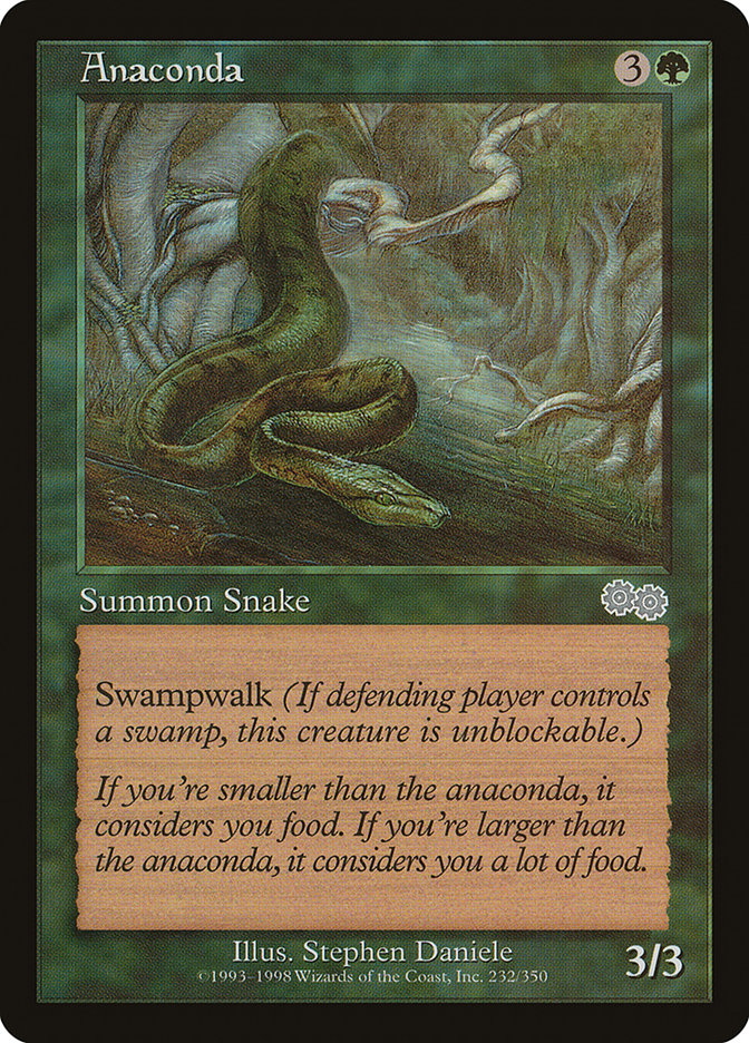 Anaconda [Urza's Saga] | Card Citadel