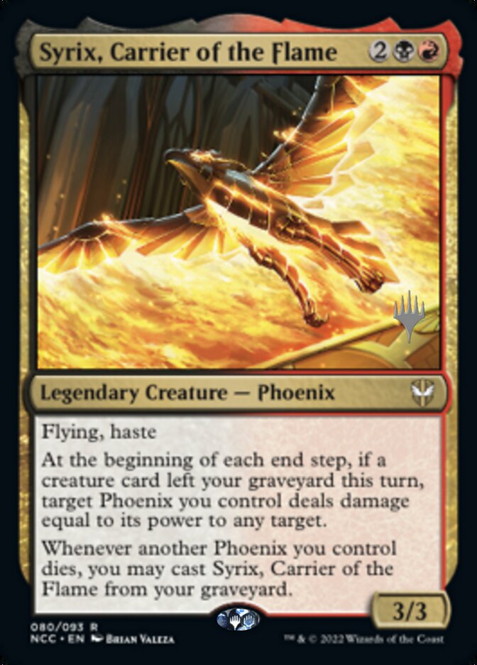 Syrix, Carrier of the Flame (Promo Pack) [Streets of New Capenna Commander Promos] | Card Citadel