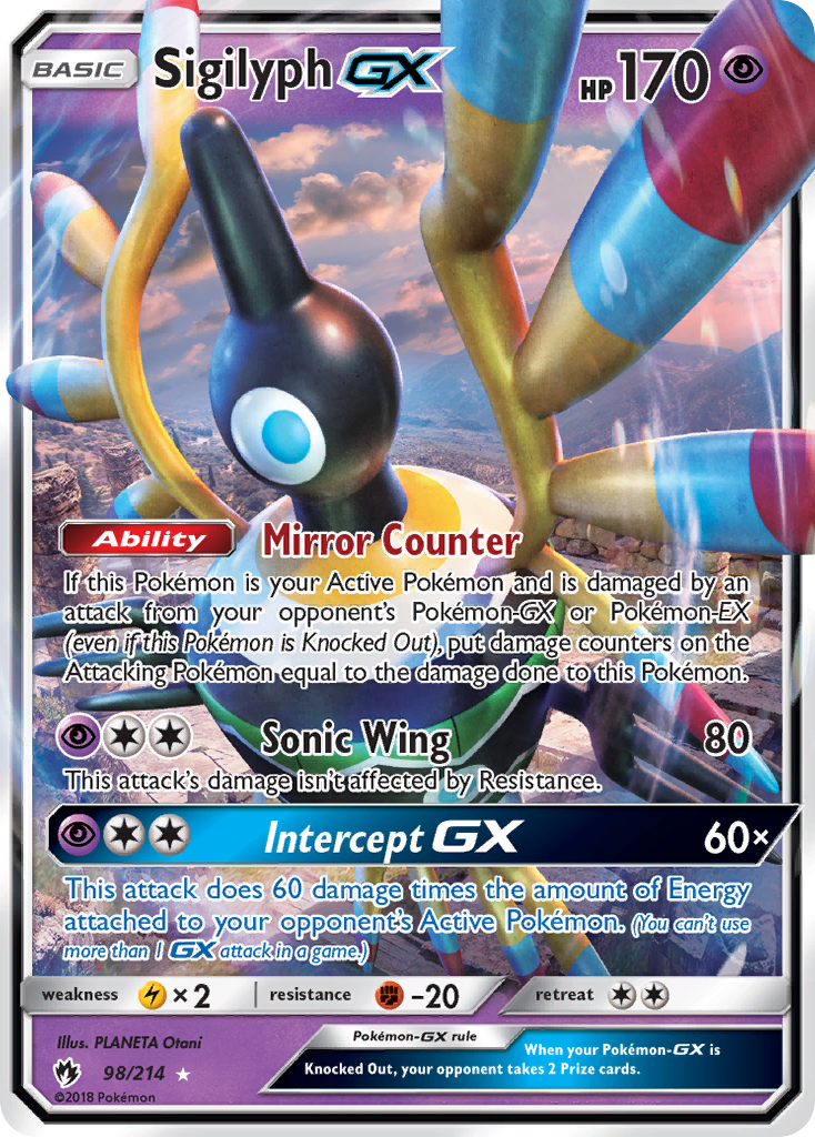 Sigilyph GX (98/214) [Sun & Moon: Lost Thunder] | Card Citadel
