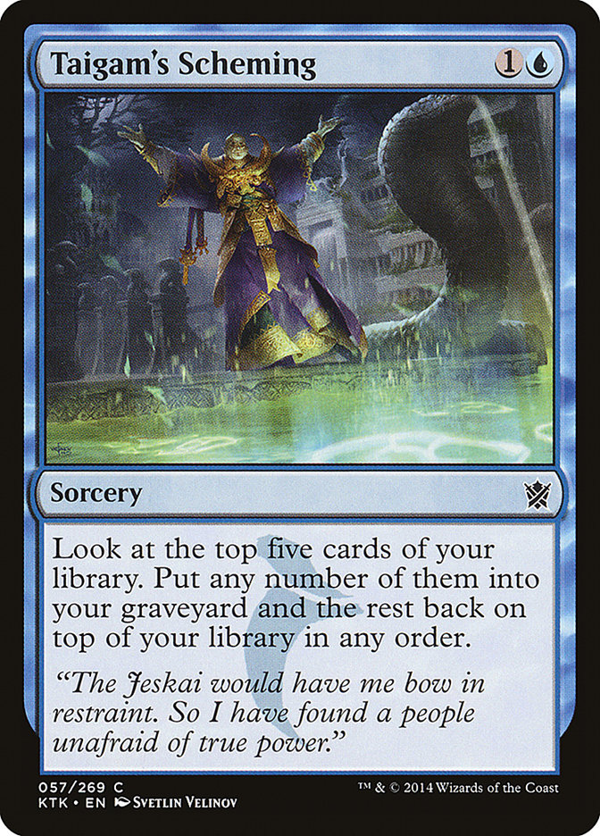 Taigam's Scheming [Khans of Tarkir] | Card Citadel