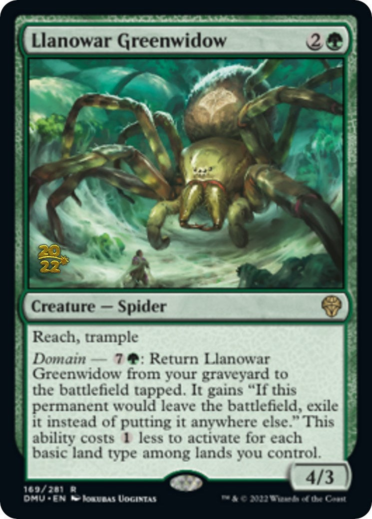 Llanowar Greenwidow [Dominaria United Prerelease Promos] | Card Citadel