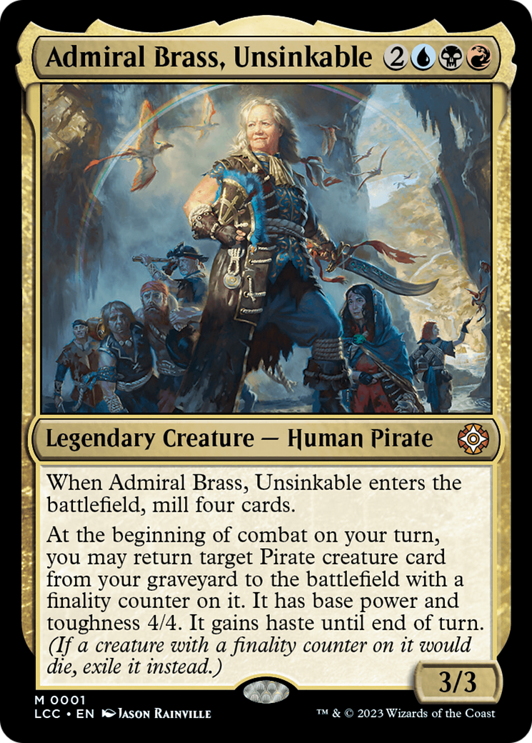 Admiral Brass, Unsinkable (Display Commander) [The Lost Caverns of Ixalan Commander] | Card Citadel