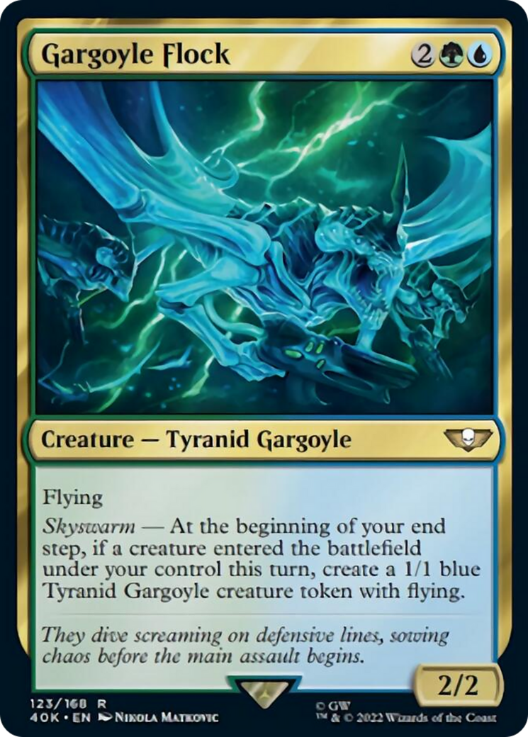 Gargoyle Flock (Surge Foil) [Universes Beyond: Warhammer 40,000] | Card Citadel