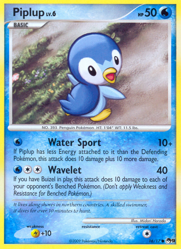 Piplup (16/17) [POP Series 9] | Card Citadel