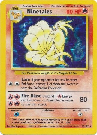 Ninetales (12/102) [Base Set Unlimited] | Card Citadel