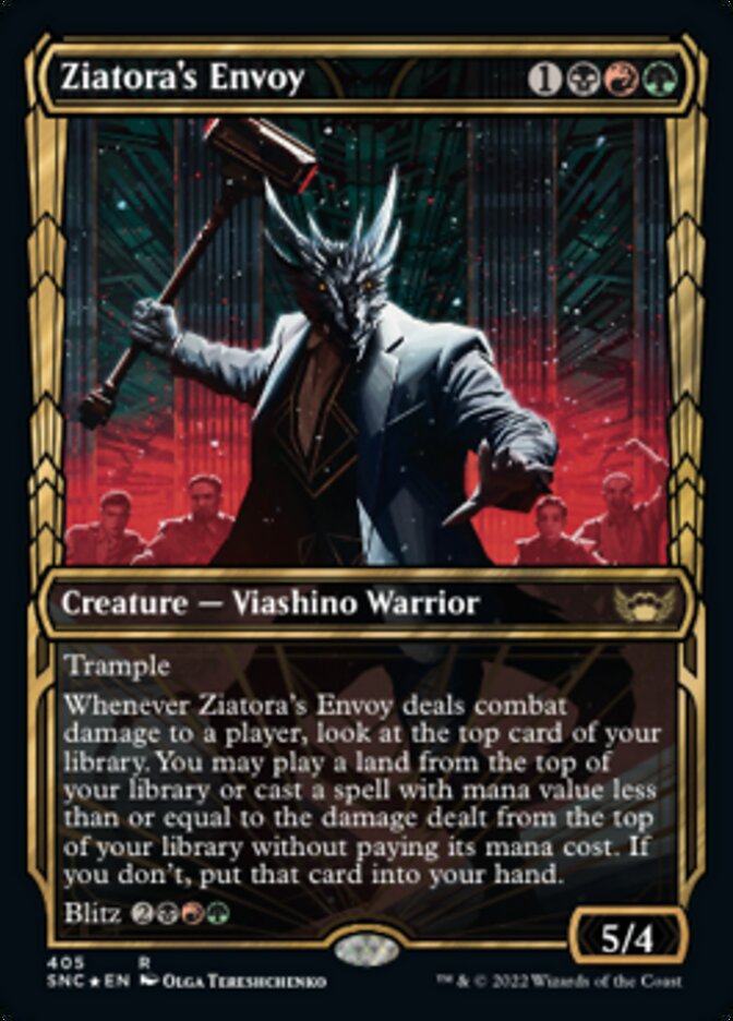 Ziatora's Envoy (Showcase Golden Age Gilded Foil) [Streets of New Capenna] | Card Citadel