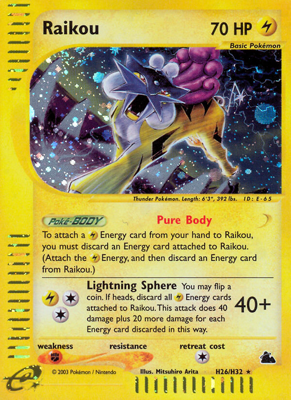 Raikou (H26/H32) [Skyridge] | Card Citadel