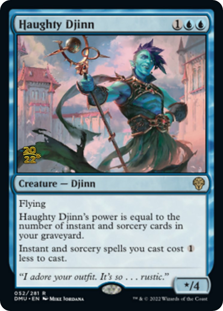 Haughty Djinn [Dominaria United Prerelease Promos] | Card Citadel