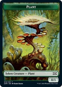 Plant // Treasure Double-sided Token [Double Masters Tokens] | Card Citadel