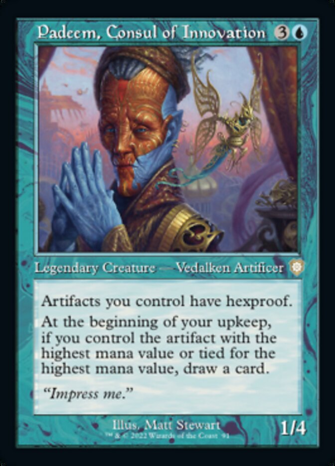 Padeem, Consul of Innovation (Retro) [The Brothers' War Commander] | Card Citadel