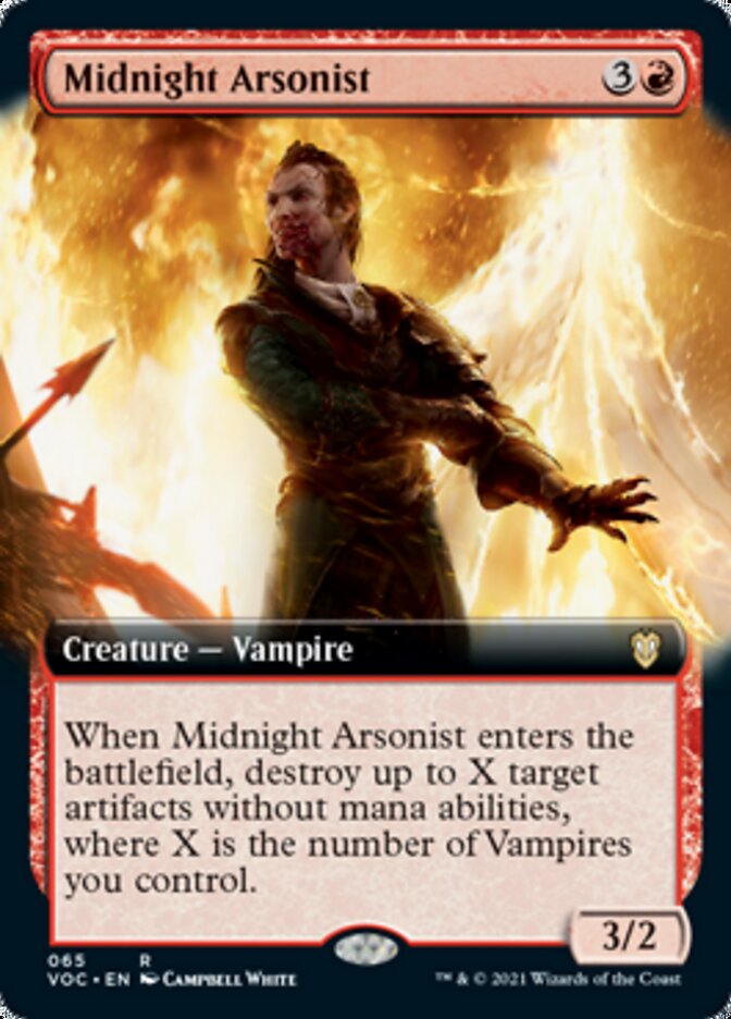 Midnight Arsonist (Extended) [Innistrad: Crimson Vow Commander] | Card Citadel