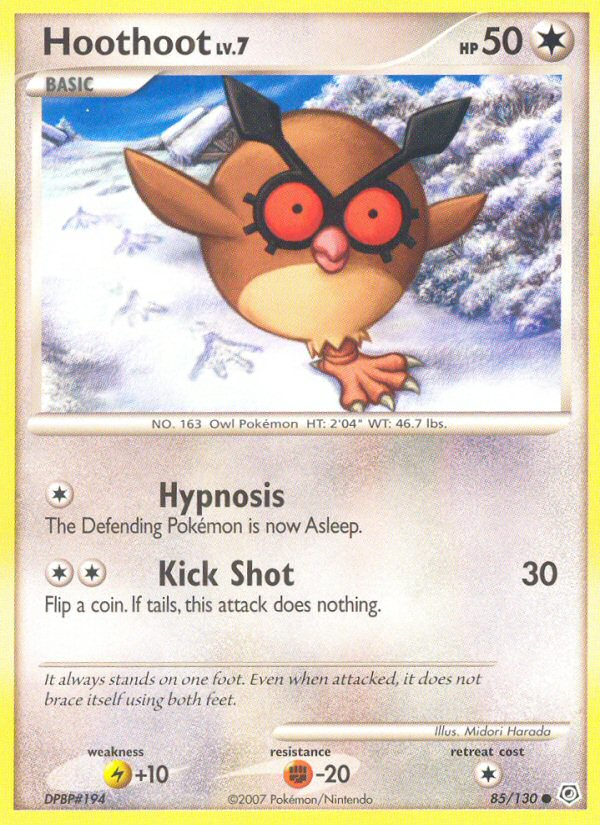 Hoothoot (85/130) [Diamond & Pearl: Base Set] | Card Citadel