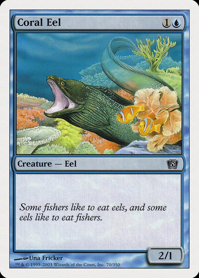 Coral Eel [Eighth Edition] | Card Citadel