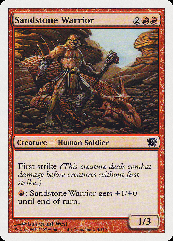Sandstone Warrior [Ninth Edition] | Card Citadel