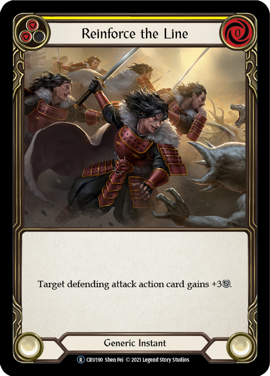 Reinforce the Line (Yellow) [CRU190] Unlimited Normal | Card Citadel