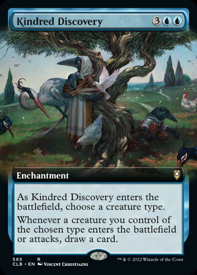 Kindred Discovery (Extended Art) [Commander Legends: Battle for Baldur's Gate] | Card Citadel