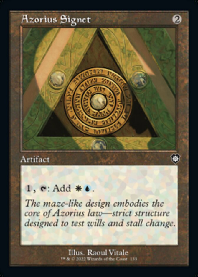 Azorius Signet (Retro) [The Brothers' War Commander] | Card Citadel