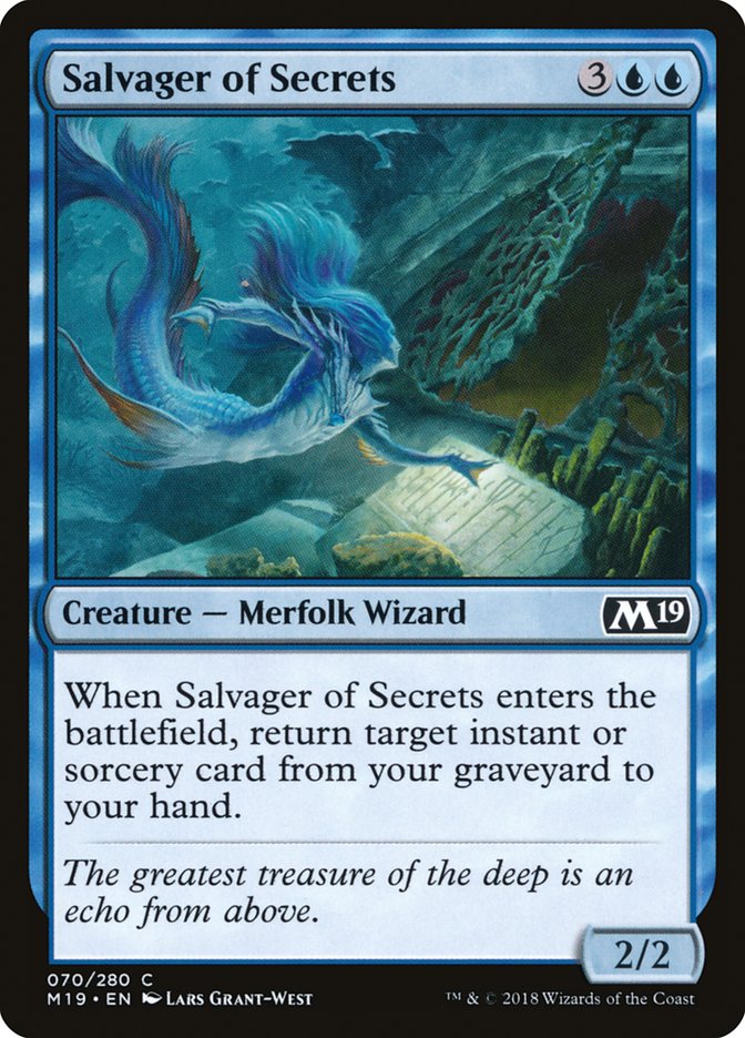 Salvager of Secrets [Core Set 2019] | Card Citadel