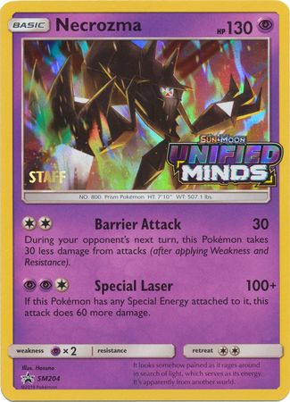 Necrozma (SM204) (Staff Prerelease Promo) [Sun & Moon: Black Star Promos] | Card Citadel