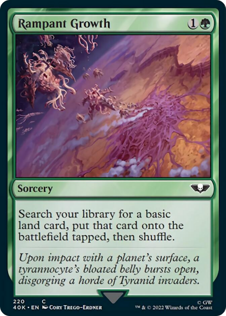 Rampant Growth (Surge Foil) [Universes Beyond: Warhammer 40,000] | Card Citadel