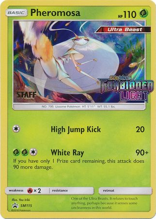 Pheromosa (SM115) (Staff Prerelease Promo) [Sun & Moon: Black Star Promos] | Card Citadel