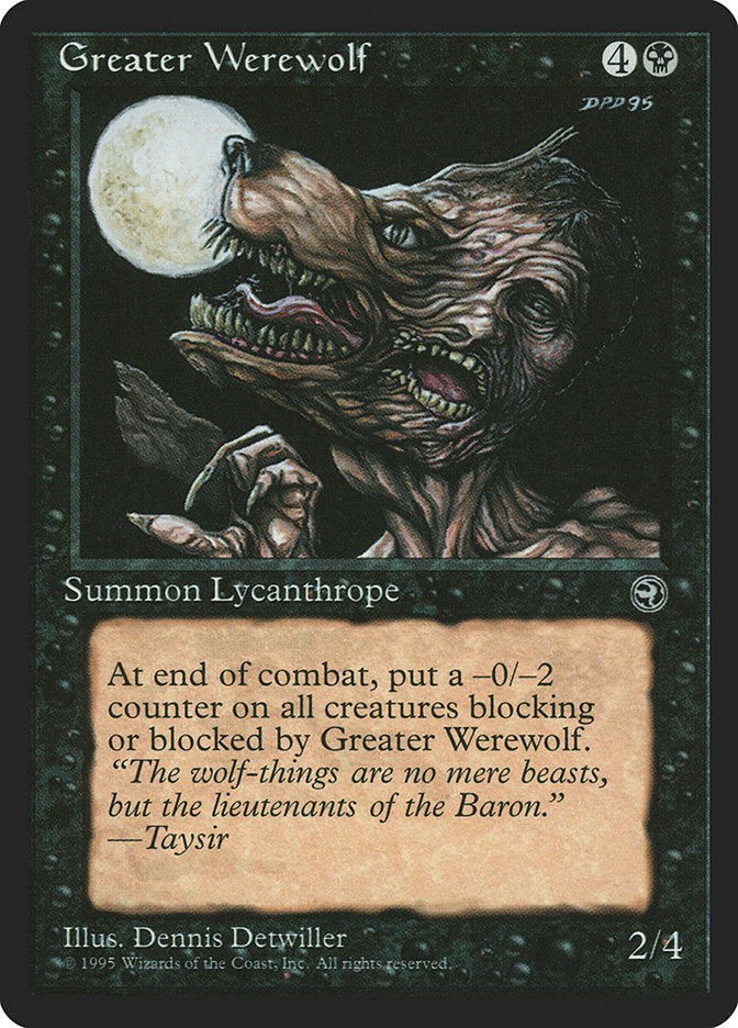 Greater Werewolf [Homelands] | Card Citadel