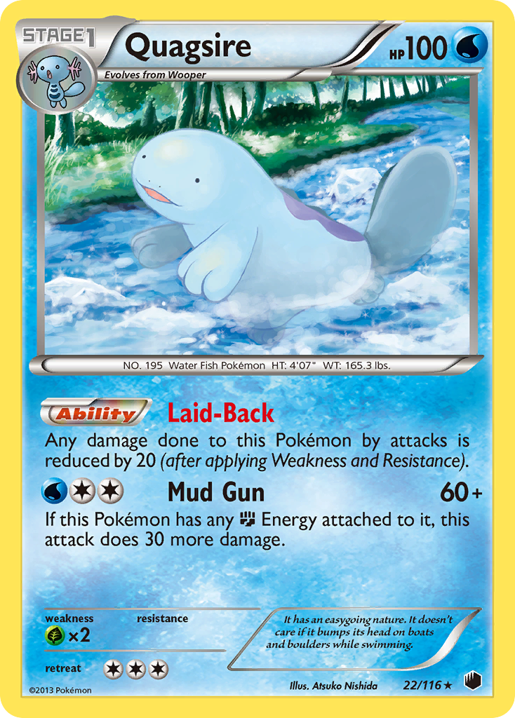 Quagsire (22/116) [Black & White: Plasma Freeze] | Card Citadel