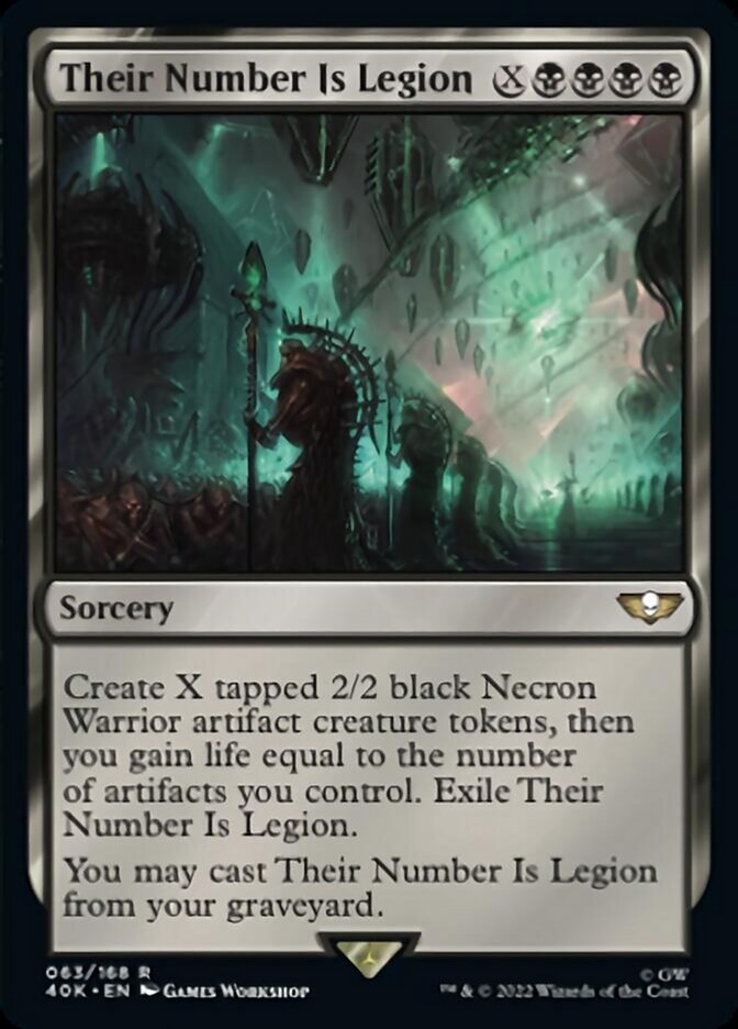Their Number Is Legion (Surge Foil) [Universes Beyond: Warhammer 40,000] | Card Citadel