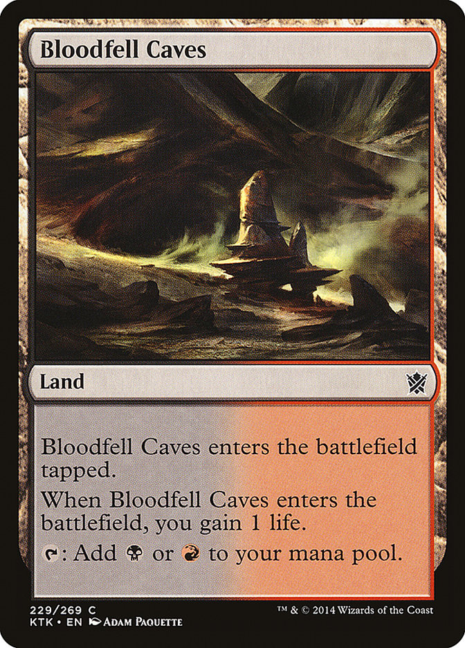 Bloodfell Caves [Khans of Tarkir] | Card Citadel