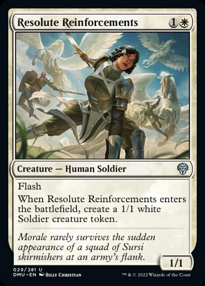 Resolute Reinforcements [Dominaria United] | Card Citadel