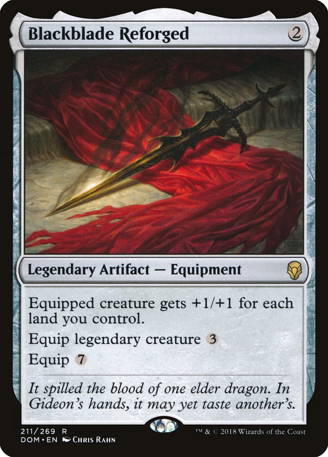 Blackblade Reforged [Dominaria] | Card Citadel