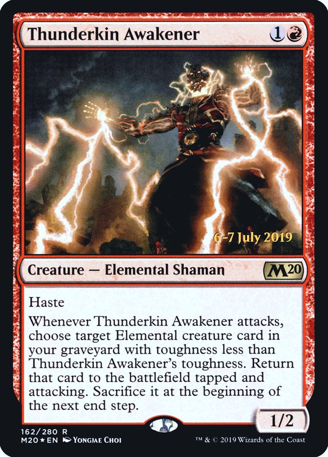 Thunderkin Awakener  [Core Set 2020 Prerelease Promos] | Card Citadel