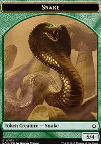 Snake // Zombie Double-sided Token [Hour of Devastation Tokens] | Card Citadel