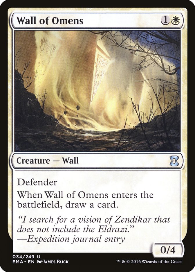 Wall of Omens [Eternal Masters] | Card Citadel