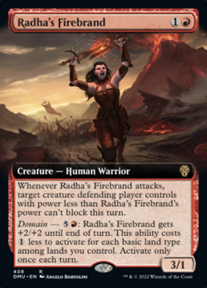 Radha's Firebrand (Extended Art) [Dominaria United] | Card Citadel