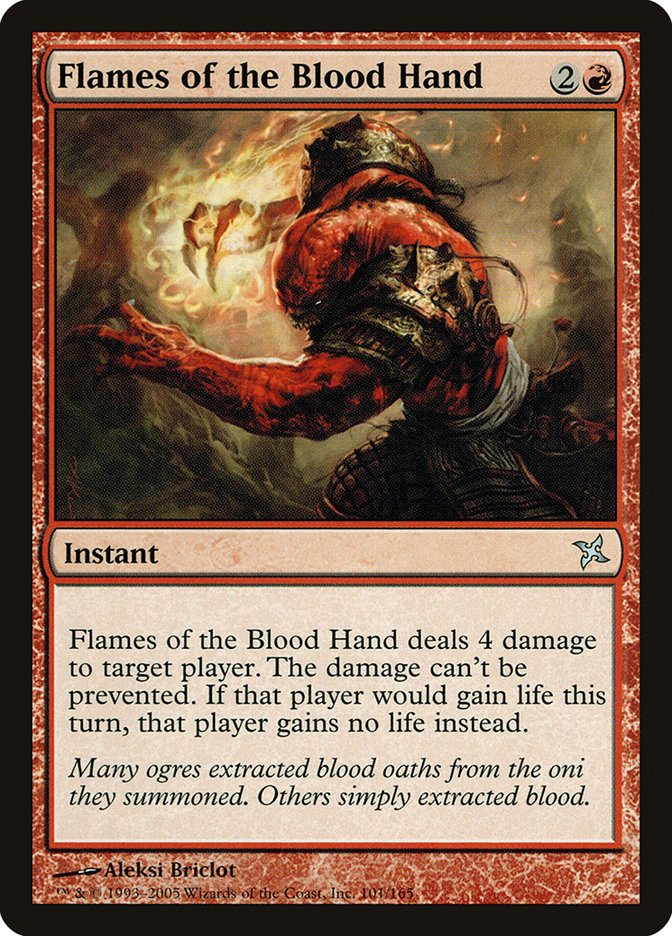 Flames of the Blood Hand [Betrayers of Kamigawa] | Card Citadel