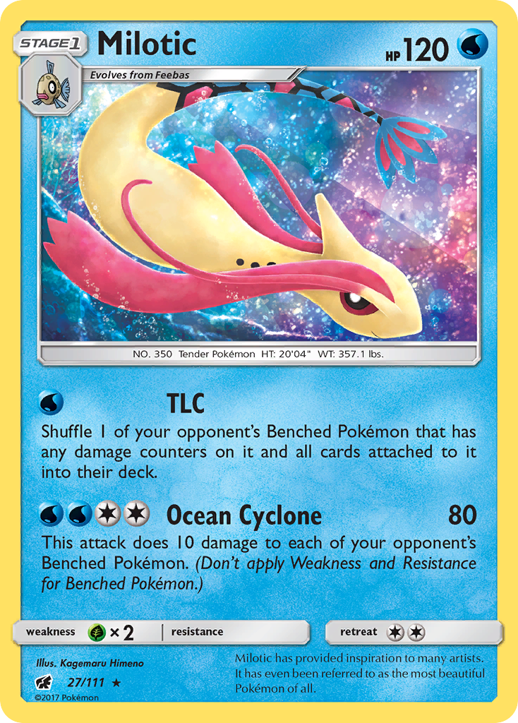 Milotic (27/111) [Sun & Moon: Crimson Invasion] | Card Citadel