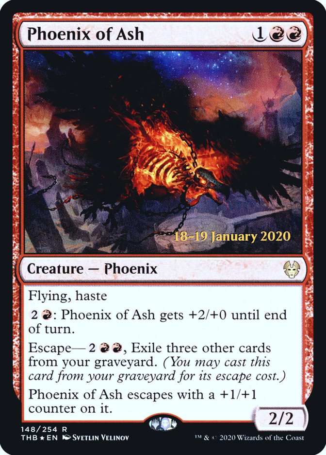 Phoenix of Ash [Theros Beyond Death Prerelease Promos] | Card Citadel