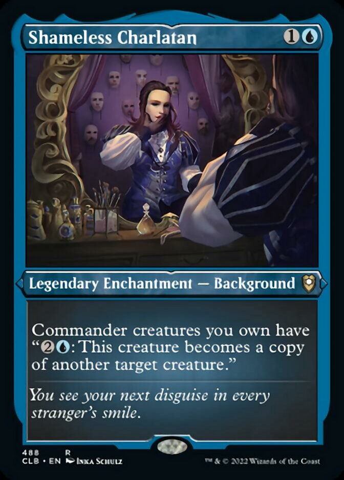 Shameless Charlatan (Foil Etched) [Commander Legends: Battle for Baldur's Gate] | Card Citadel