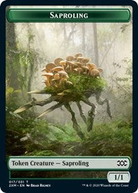 Saproling // Servo Double-sided Token [Double Masters Tokens] | Card Citadel