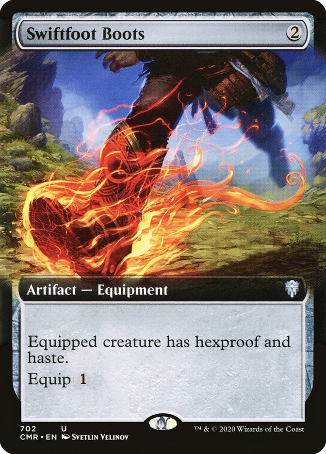 Swiftfoot Boots (Extended Art) [Commander Legends] | Card Citadel