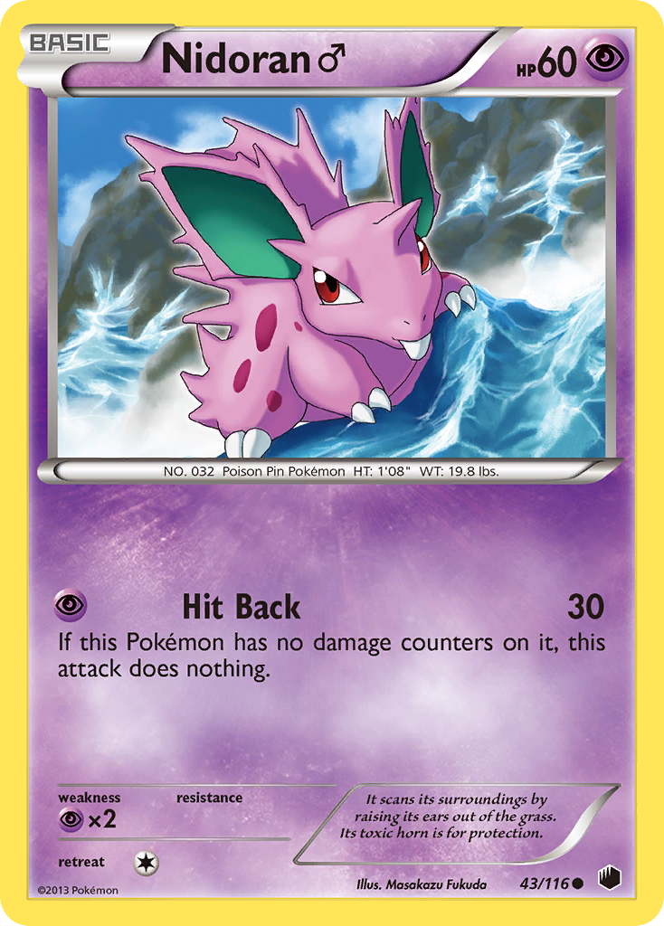 Nidoran (43/116) (Male) [Black & White: Plasma Freeze] | Card Citadel