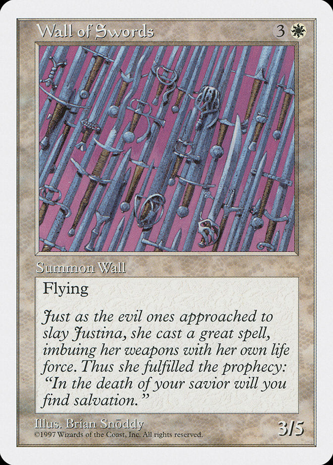 Wall of Swords [Fifth Edition] | Card Citadel