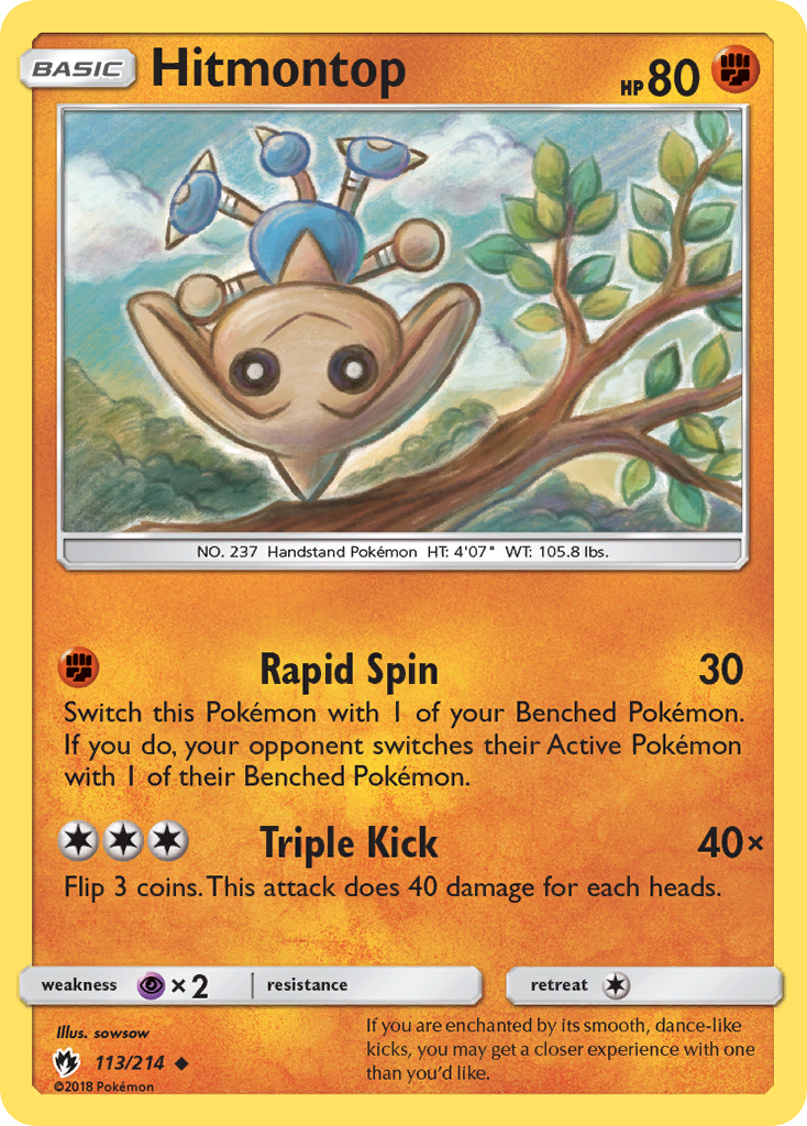 Hitmontop (113/214) [Sun & Moon: Lost Thunder] | Card Citadel