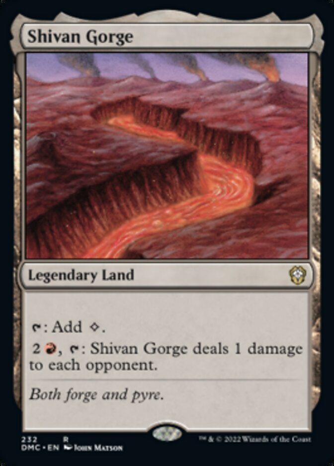 Shivan Gorge [Dominaria United Commander] | Card Citadel