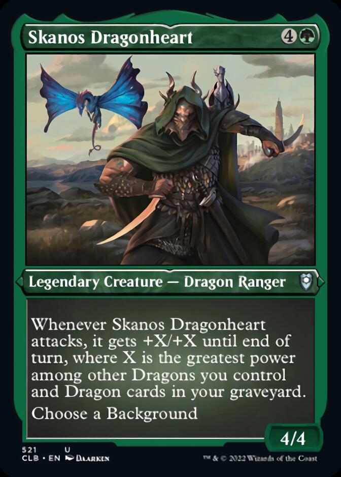 Skanos Dragonheart (Foil Etched) [Commander Legends: Battle for Baldur's Gate] | Card Citadel